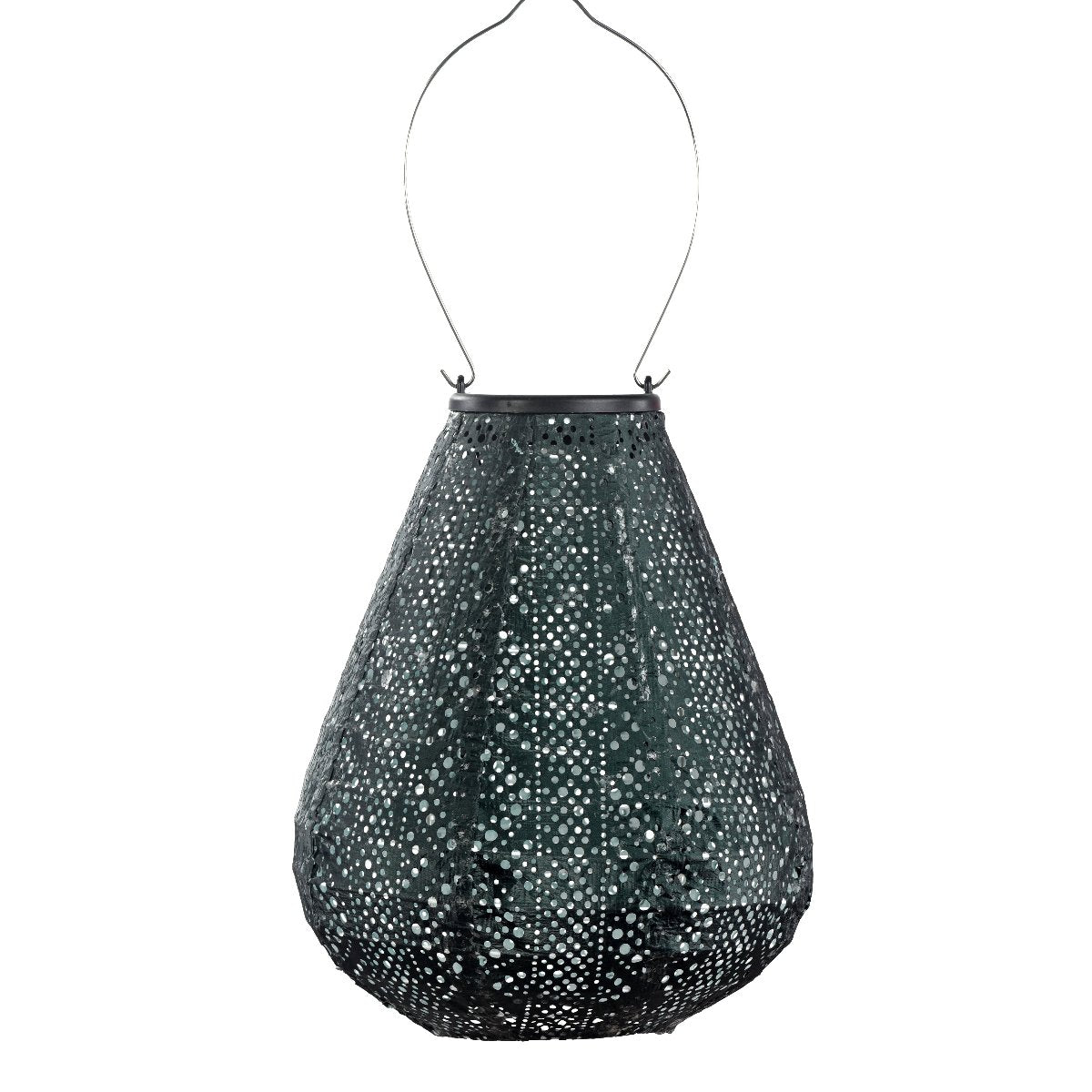 Indoor/Outdoor Tulip Lace Lantern - Green