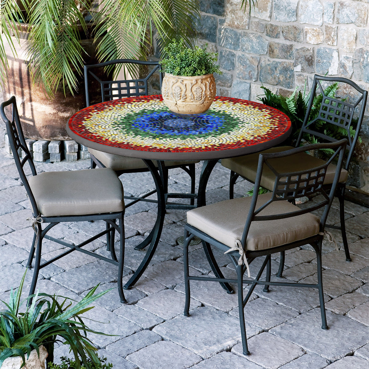 Iris Mosaic Patio Set
