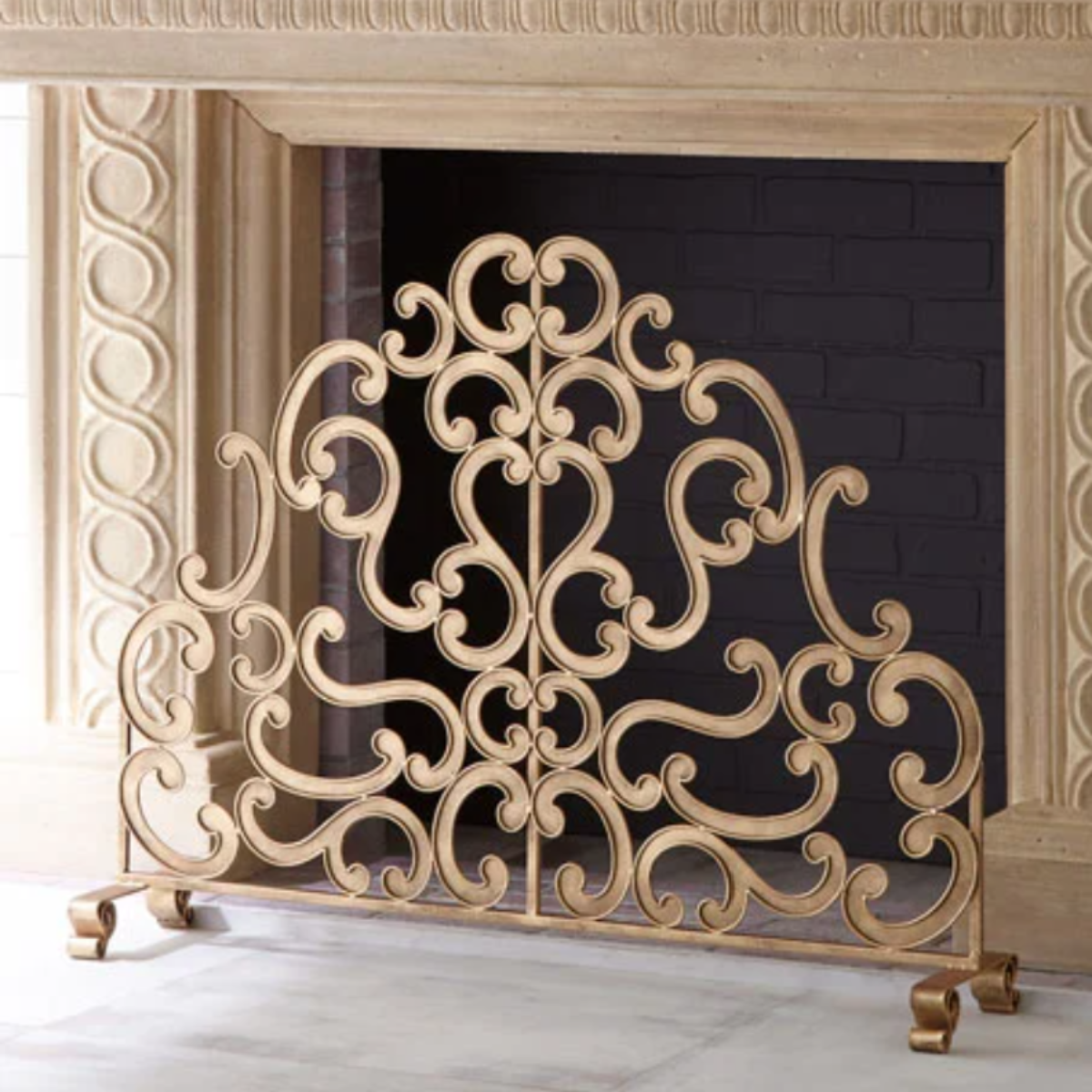 Italian Scroll French Screen