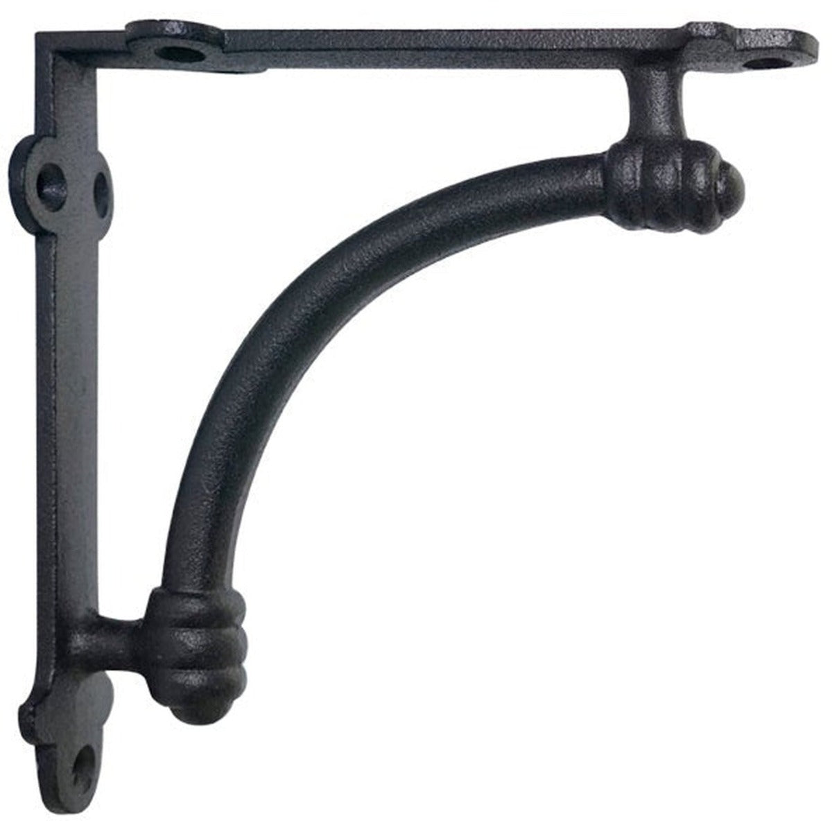 2 Pack 12.5'' Deep Decorative Shelf Brackets Heavy Duty Cast Iron