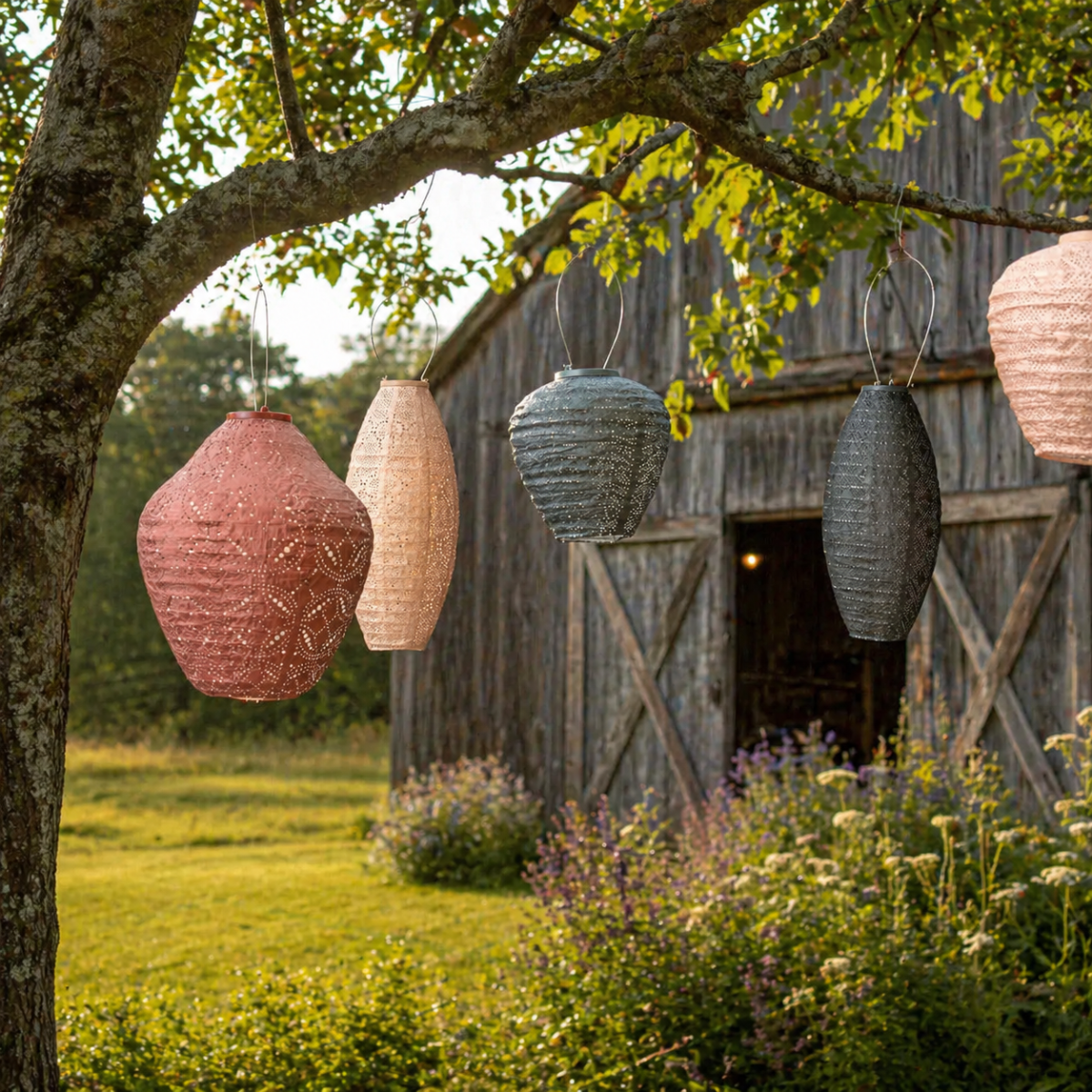 Mandela Balloon Lantern - Green