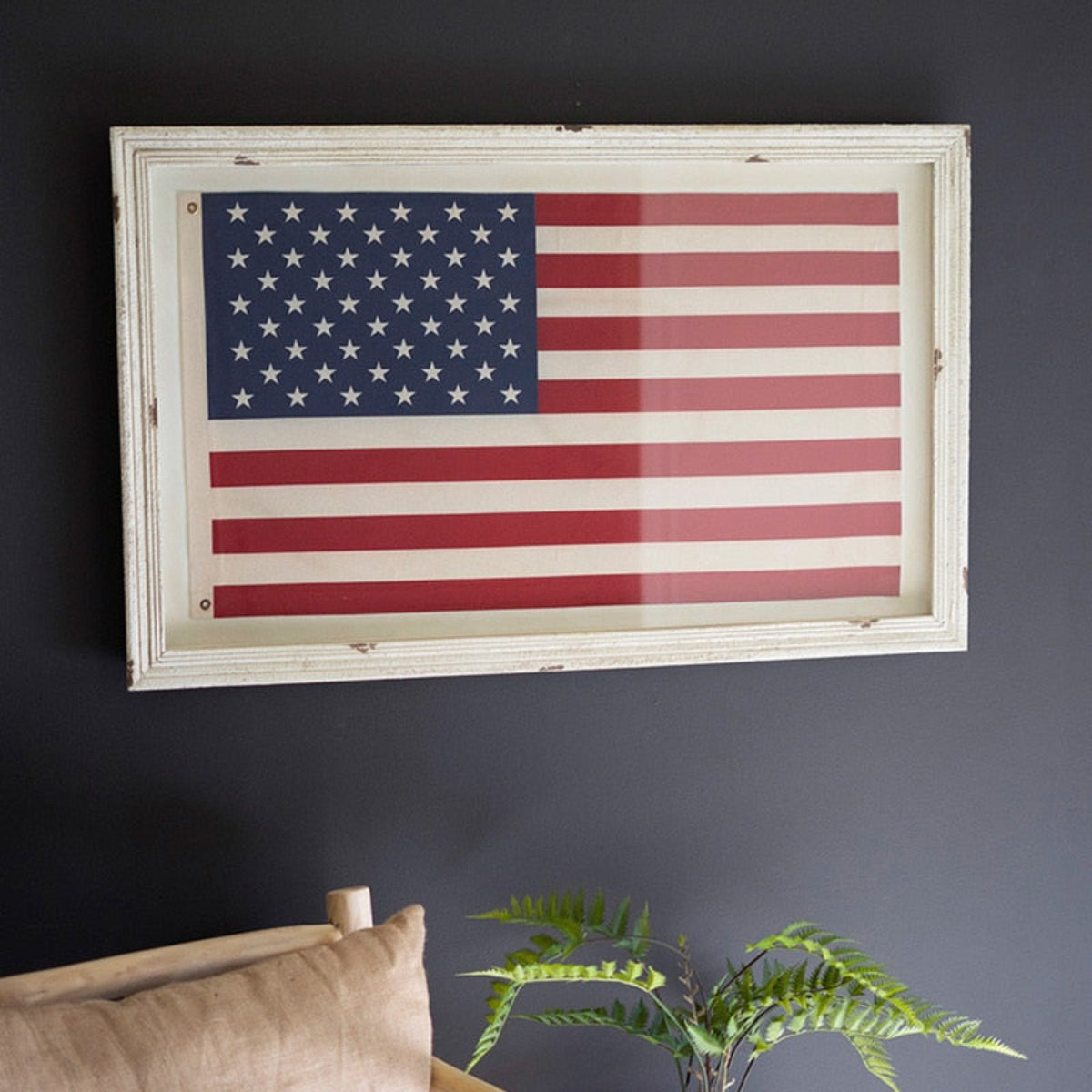 The Heritage Flag – Large Framed American Flag Under Glass