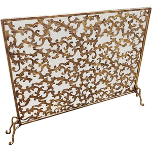 Leaf-Scroll Fireplace Screen