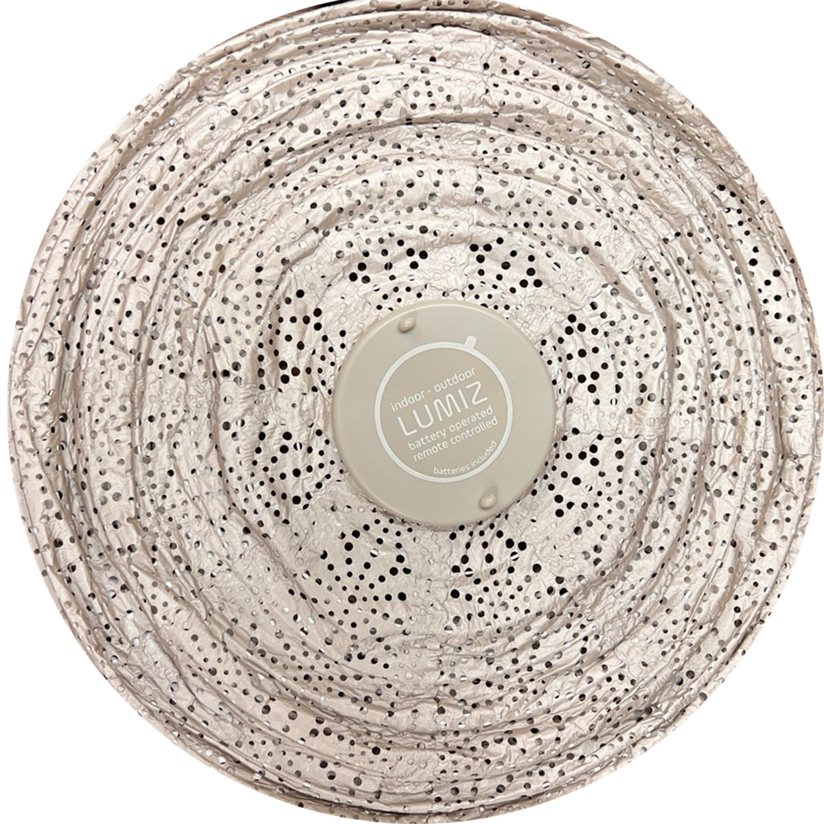 Sashiko Balloon Lantern - Light Taupe