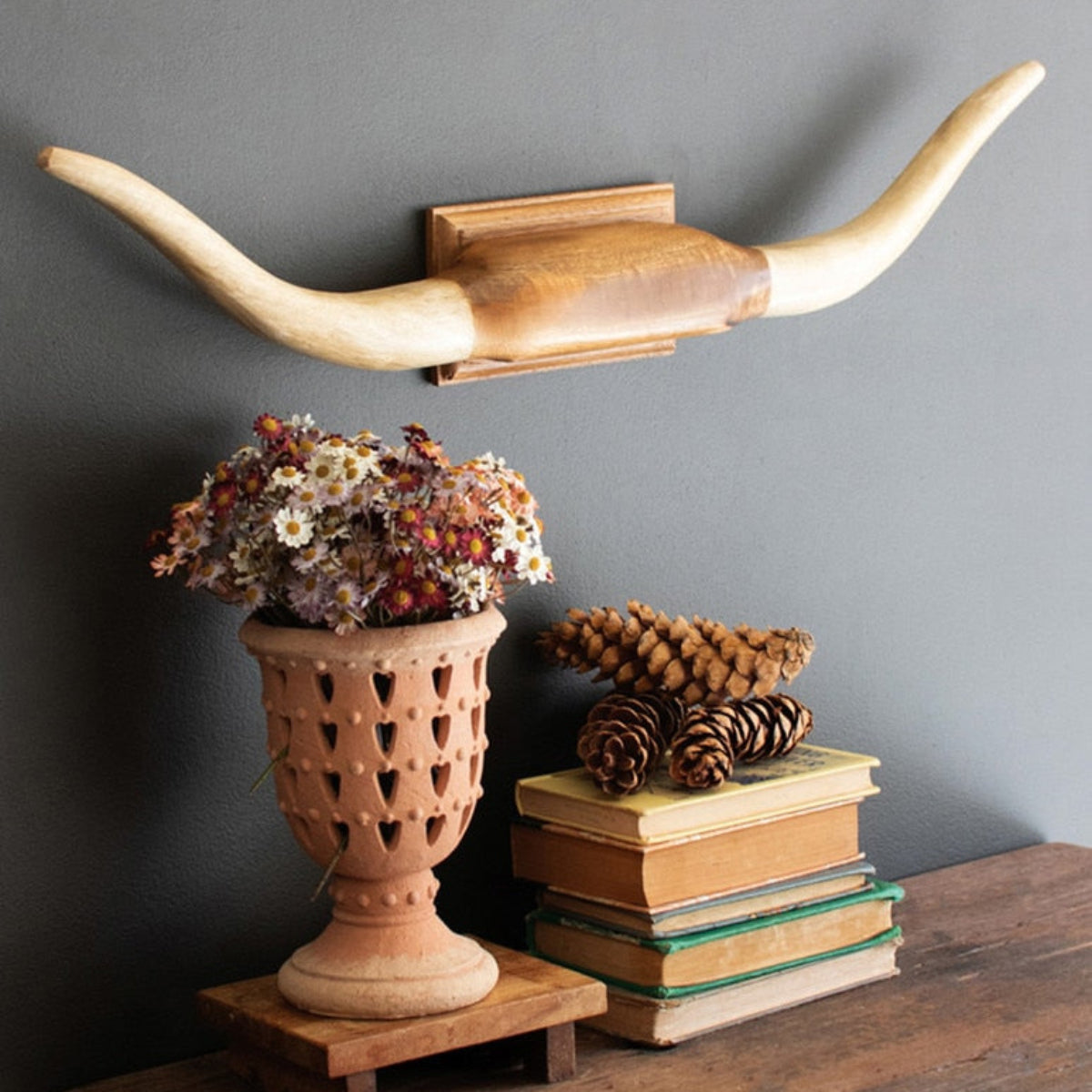 Marfa Range Carved Mango Longhorn