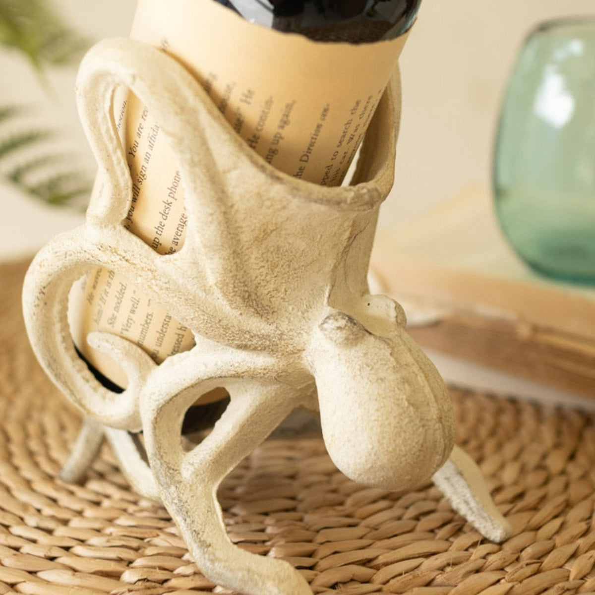 Mariner Cast Iron Octopus Wine Holder