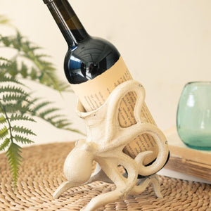 Mariner Cast Iron Octopus Wine Holder