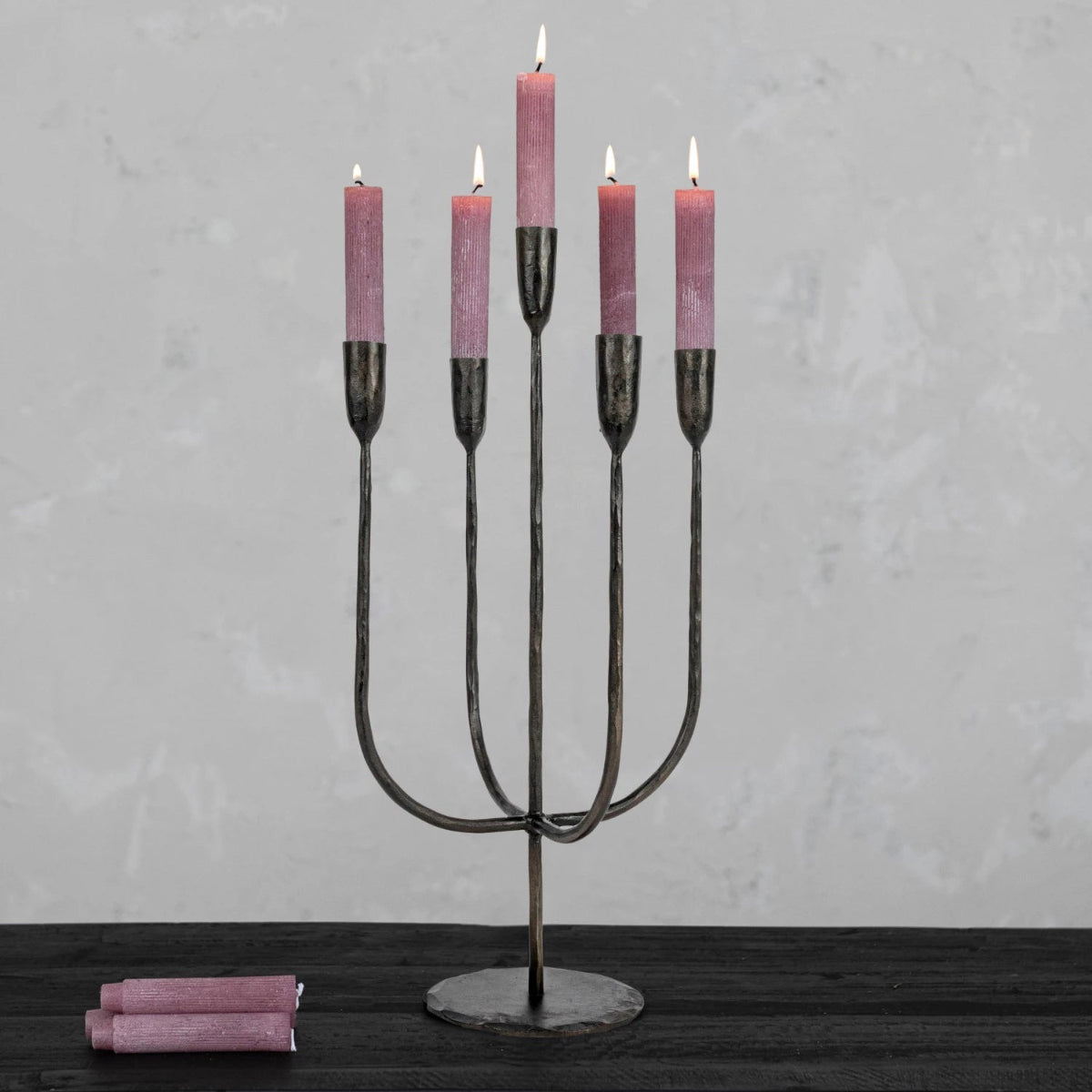 Midnight Forge Candelabra