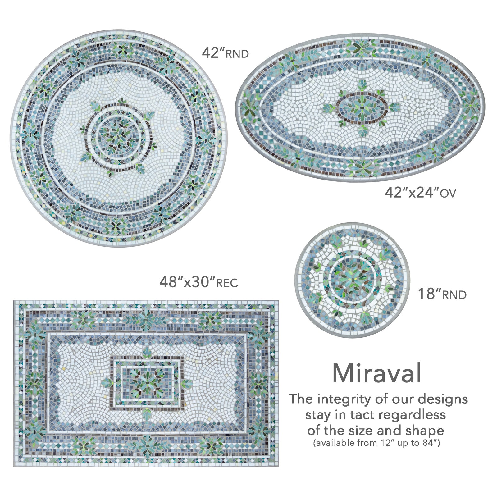Miraval Mosaic Plant Stands