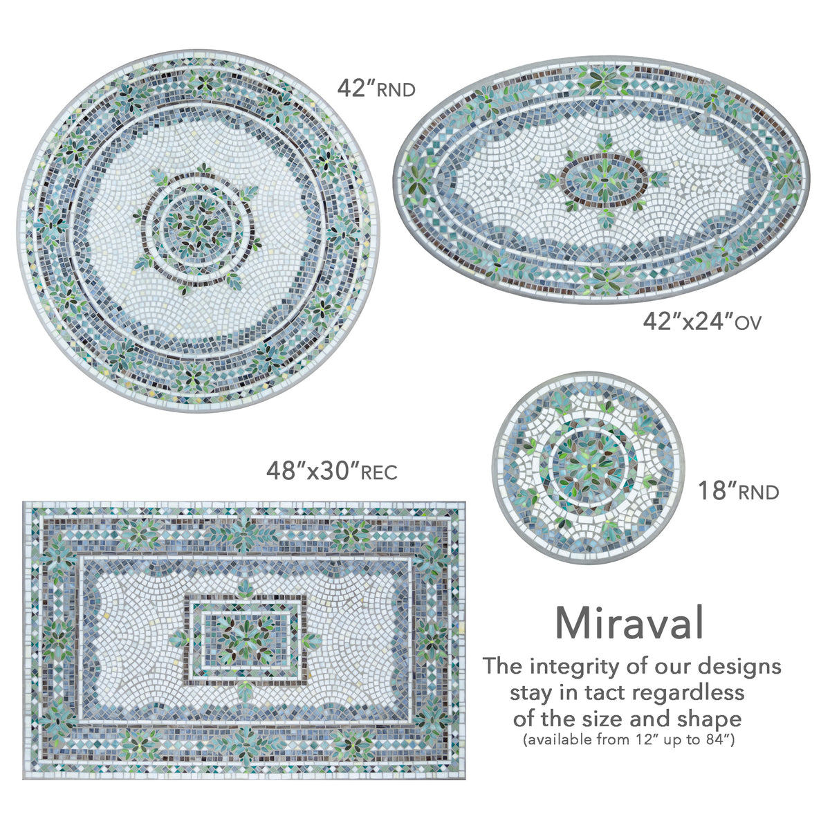 Miraval Mosaic Console Table