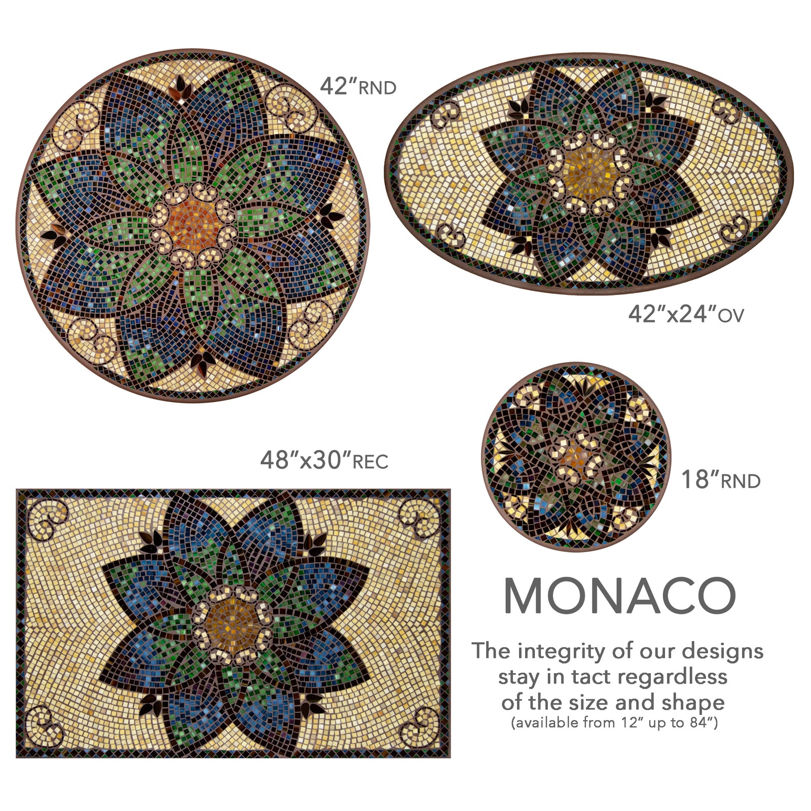 Monaco Mosaic Plant Stands
