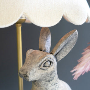 Wooden Rabbit Table Lamp