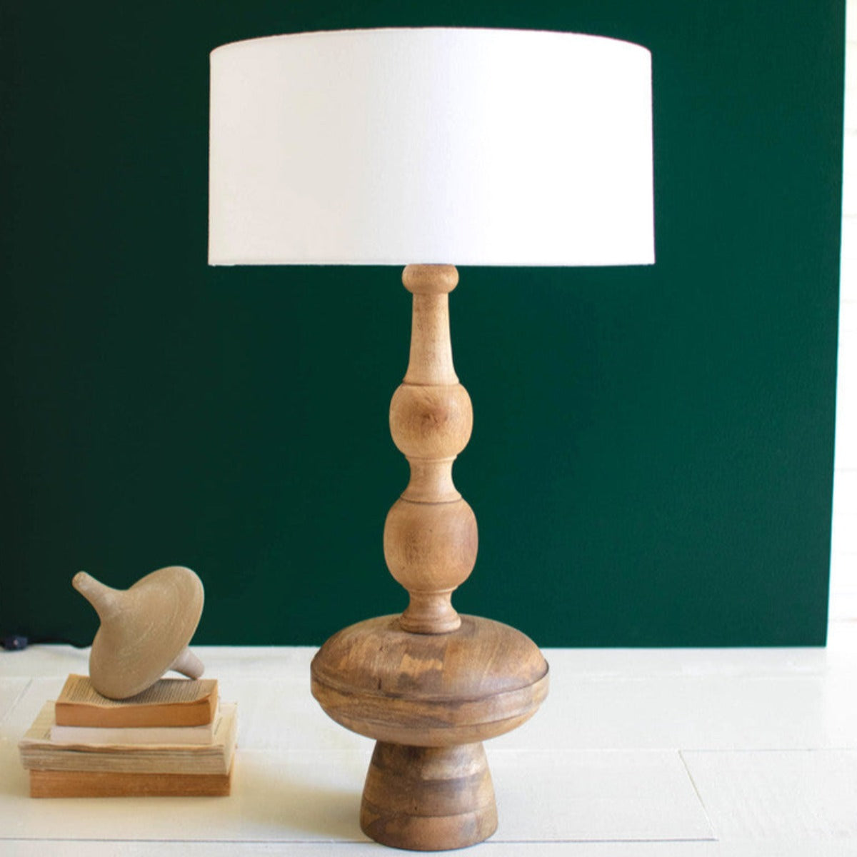 Artisan's Spindle Wooden Lamp