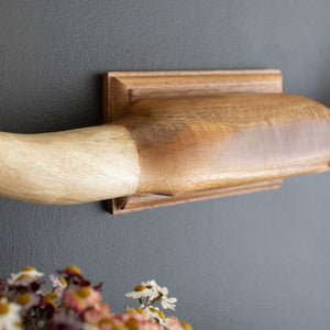 Marfa Range Carved Mango Longhorn