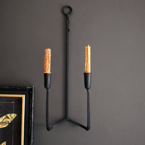 Twilight Serenity Forged Iron Sconce