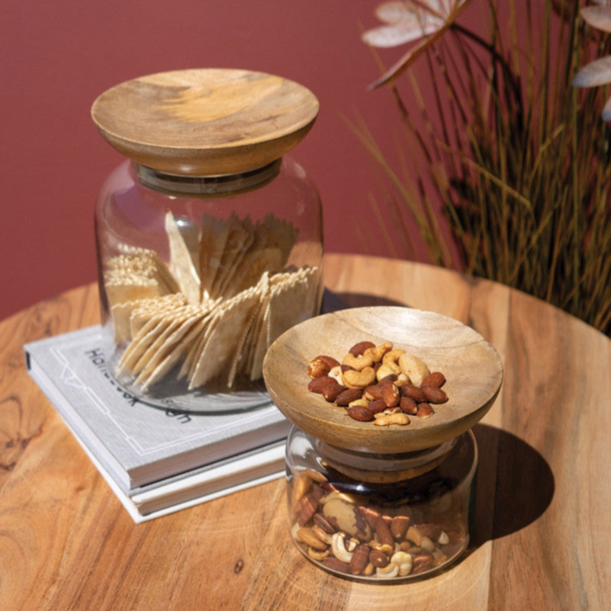Bowl Top Glass Canisters