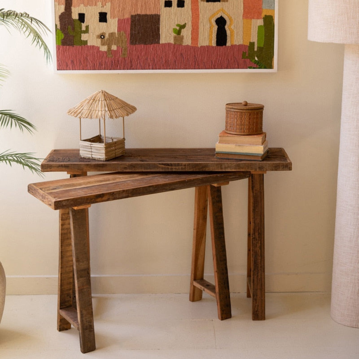 Jaipur Recycled Wood Console Duo