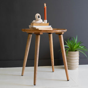 Rustic Chic Wooden Accent Stool