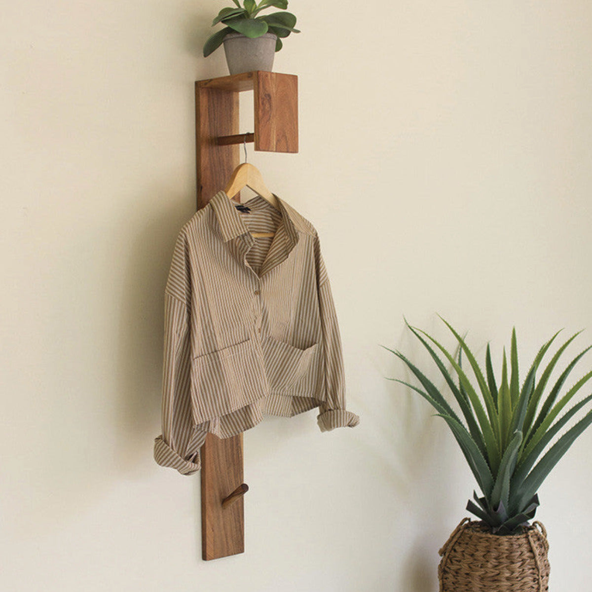 "Compact Convenience" Wooden Wall Mini Closet