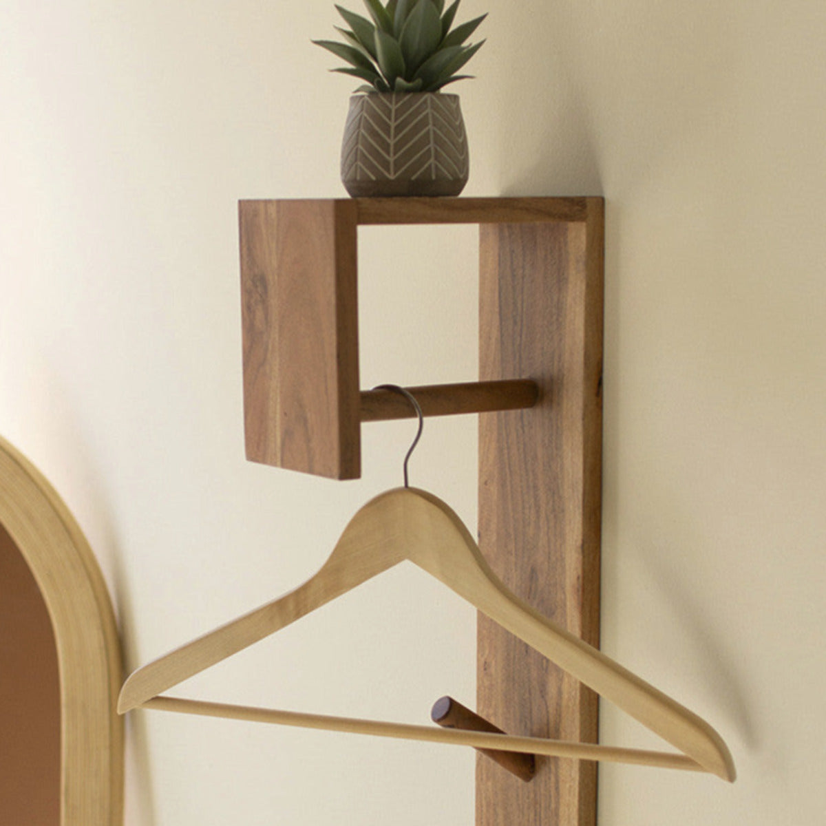 "Compact Convenience" Wooden Wall Mini Closet