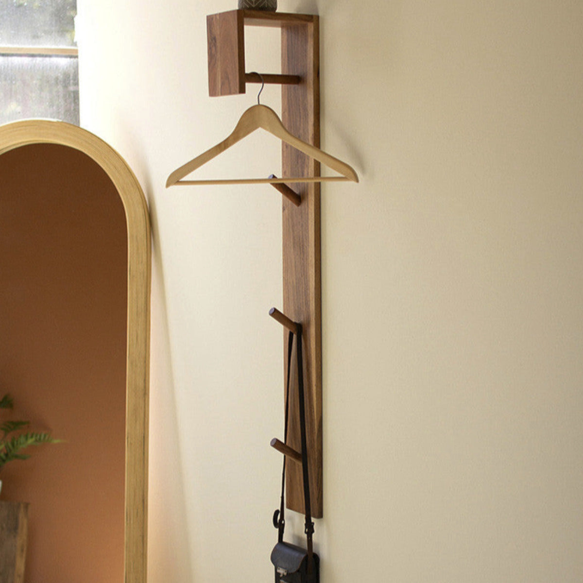 "Compact Convenience" Wooden Wall Mini Closet