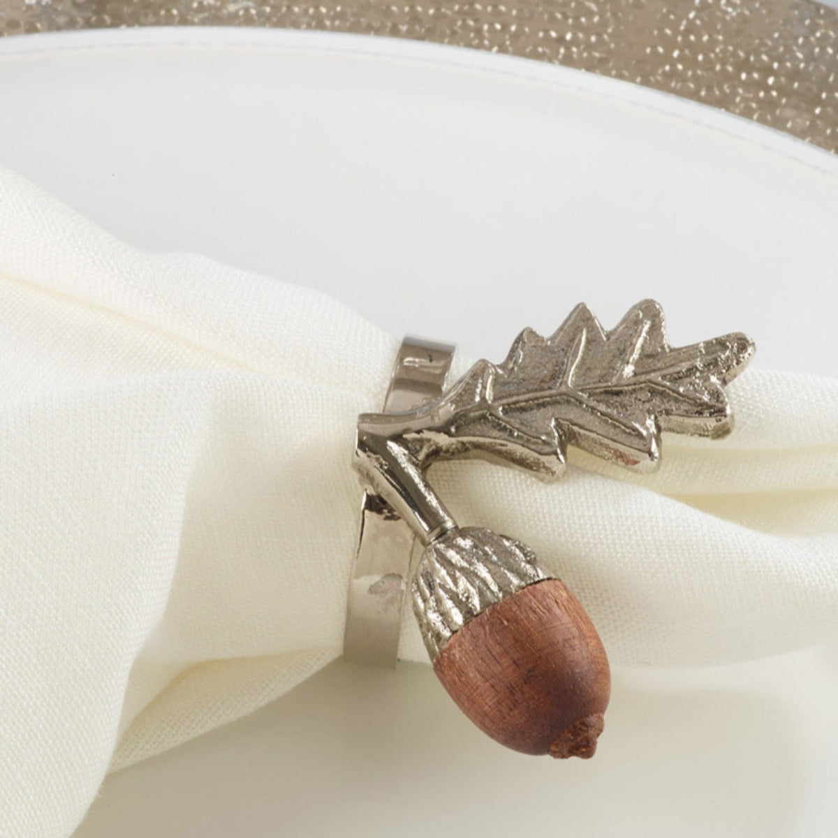 Decorative napkin rings for a finished place setting