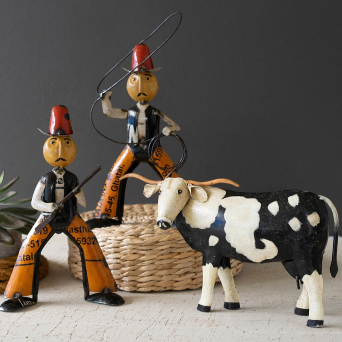 Rustic Wrangler Cowboy Duo