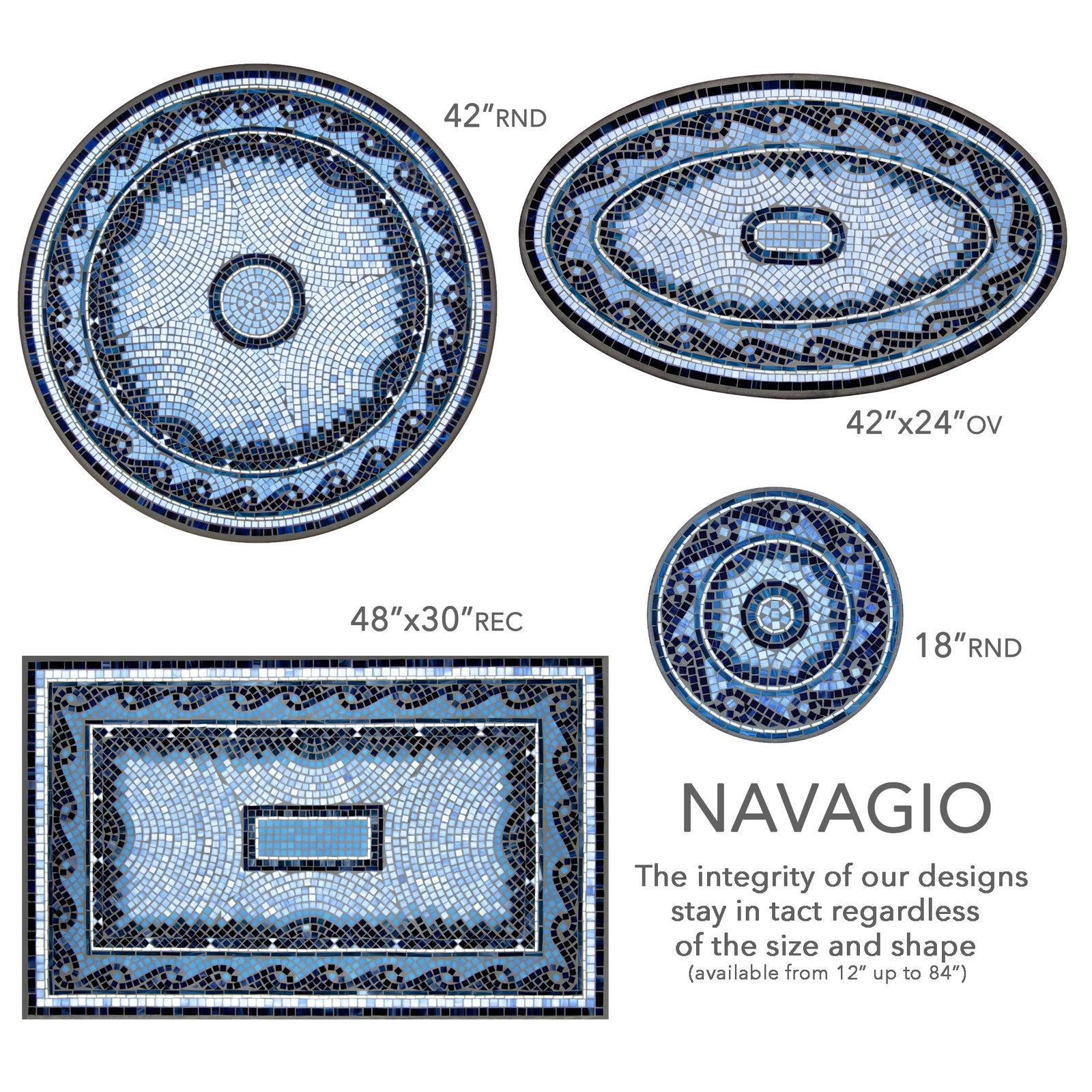Navagio Mosaic Plant Stands