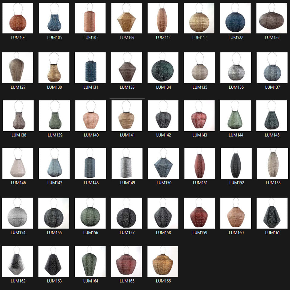 Indoor/Outdoor Balloon Folia Lantern - Dark Grey