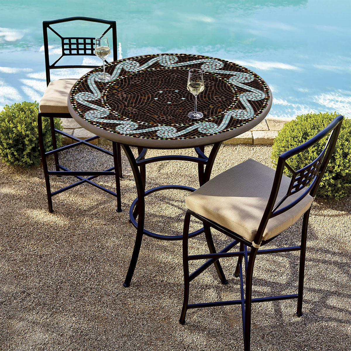 Oasis Mosaic High Dining Set