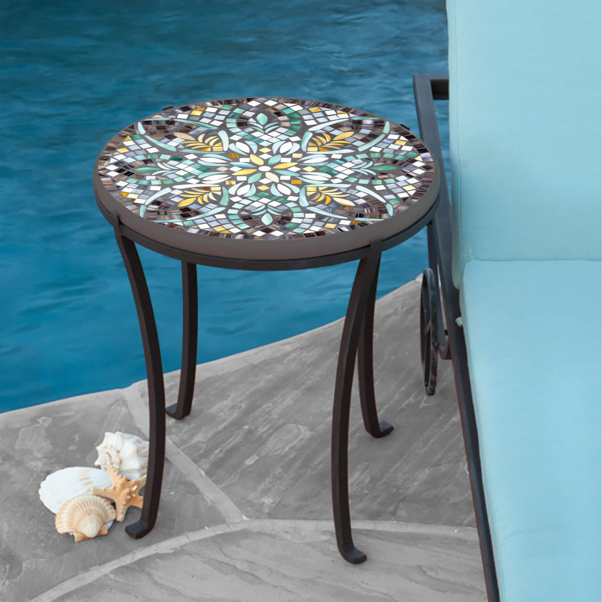 Ojai Valley Mosaic Chaise Table