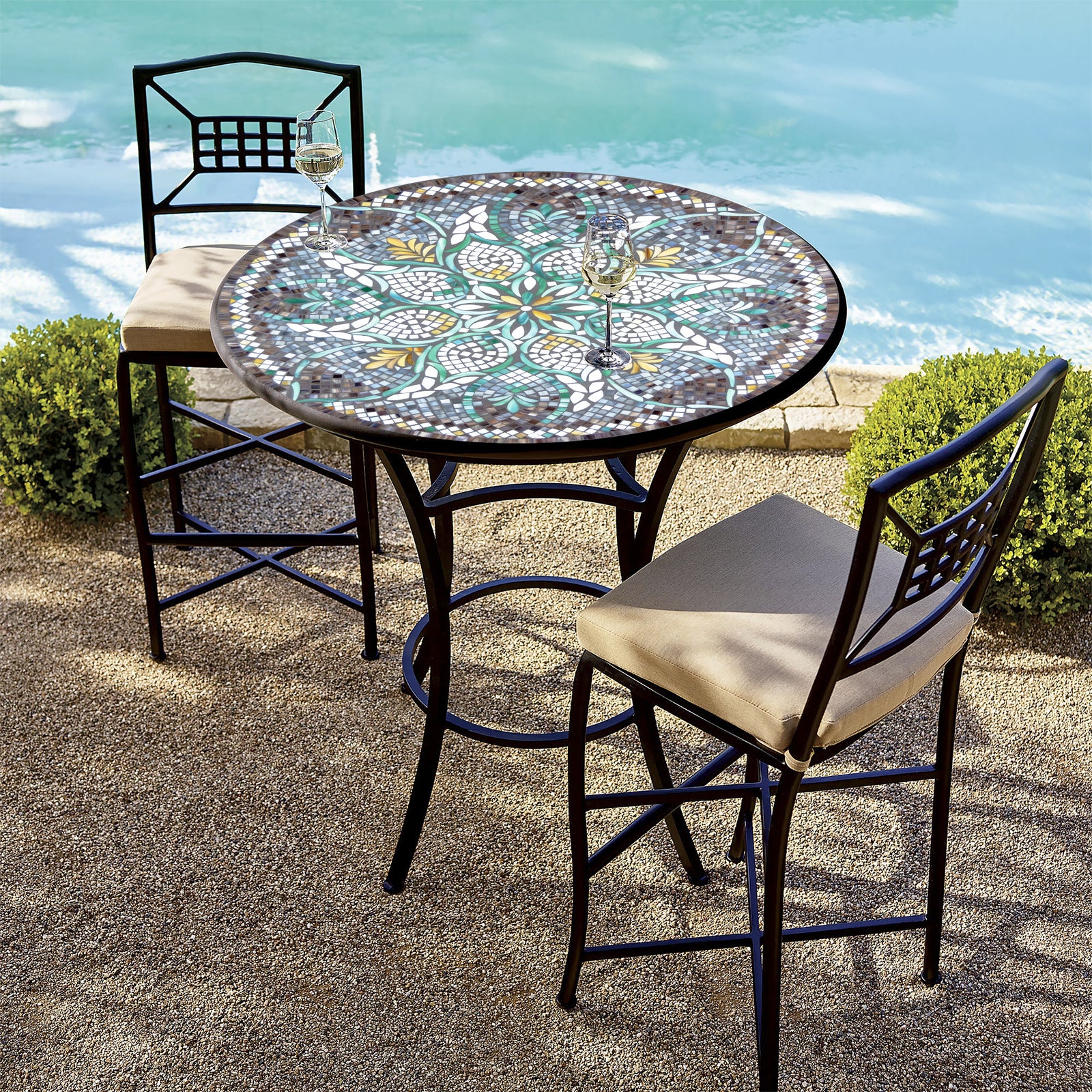 Ojai Valley Mosaic Patio Set