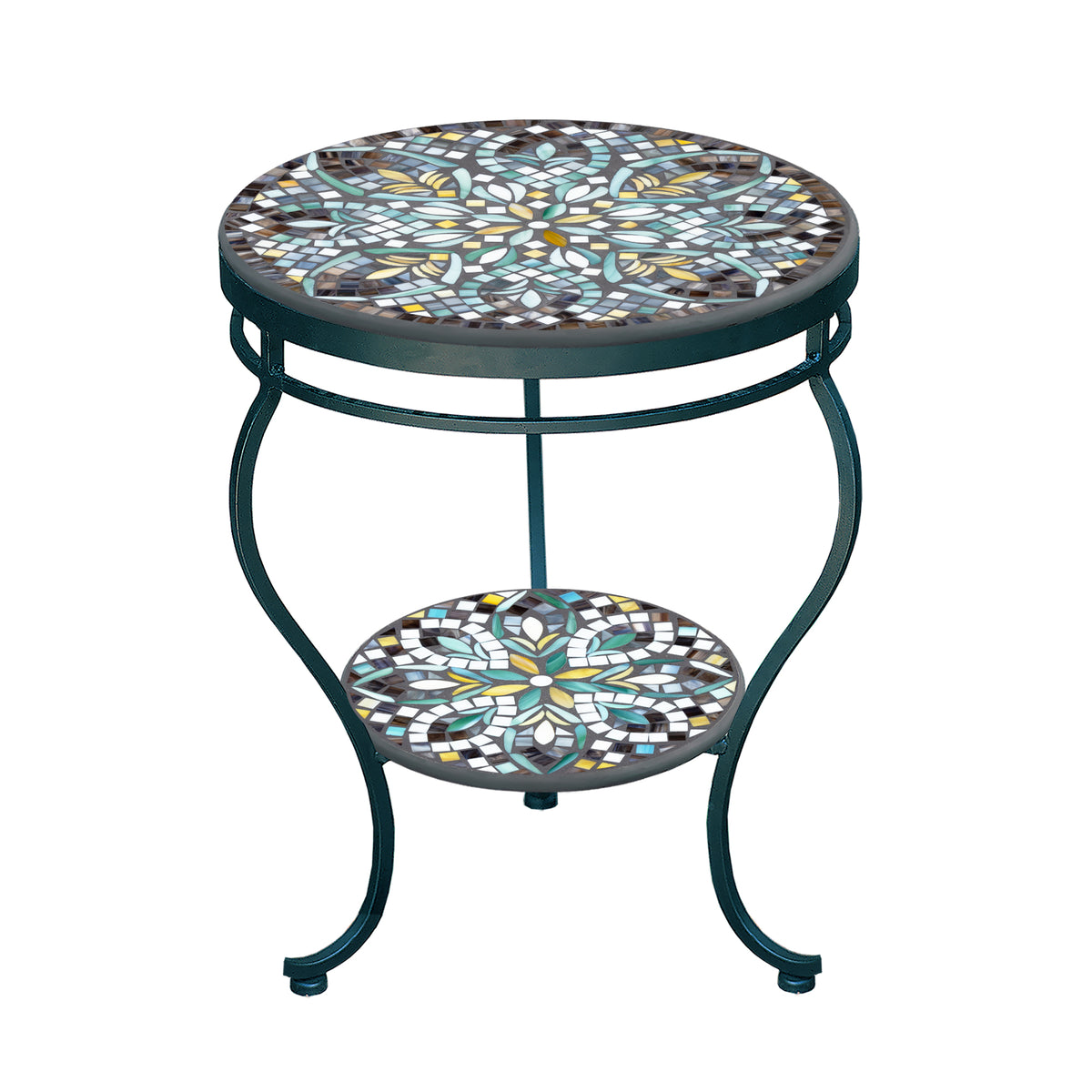 Ojai Valley Mosaic Side Table - Tiered