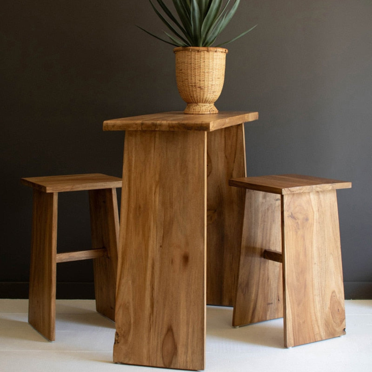 Open Hearth Teak Bar Table Set