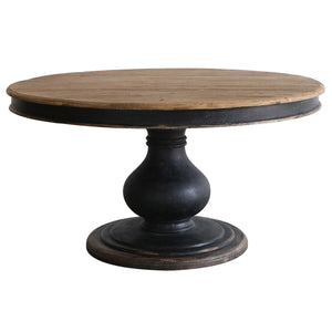 Hearthstone Round Pedestal Dining Table – Black