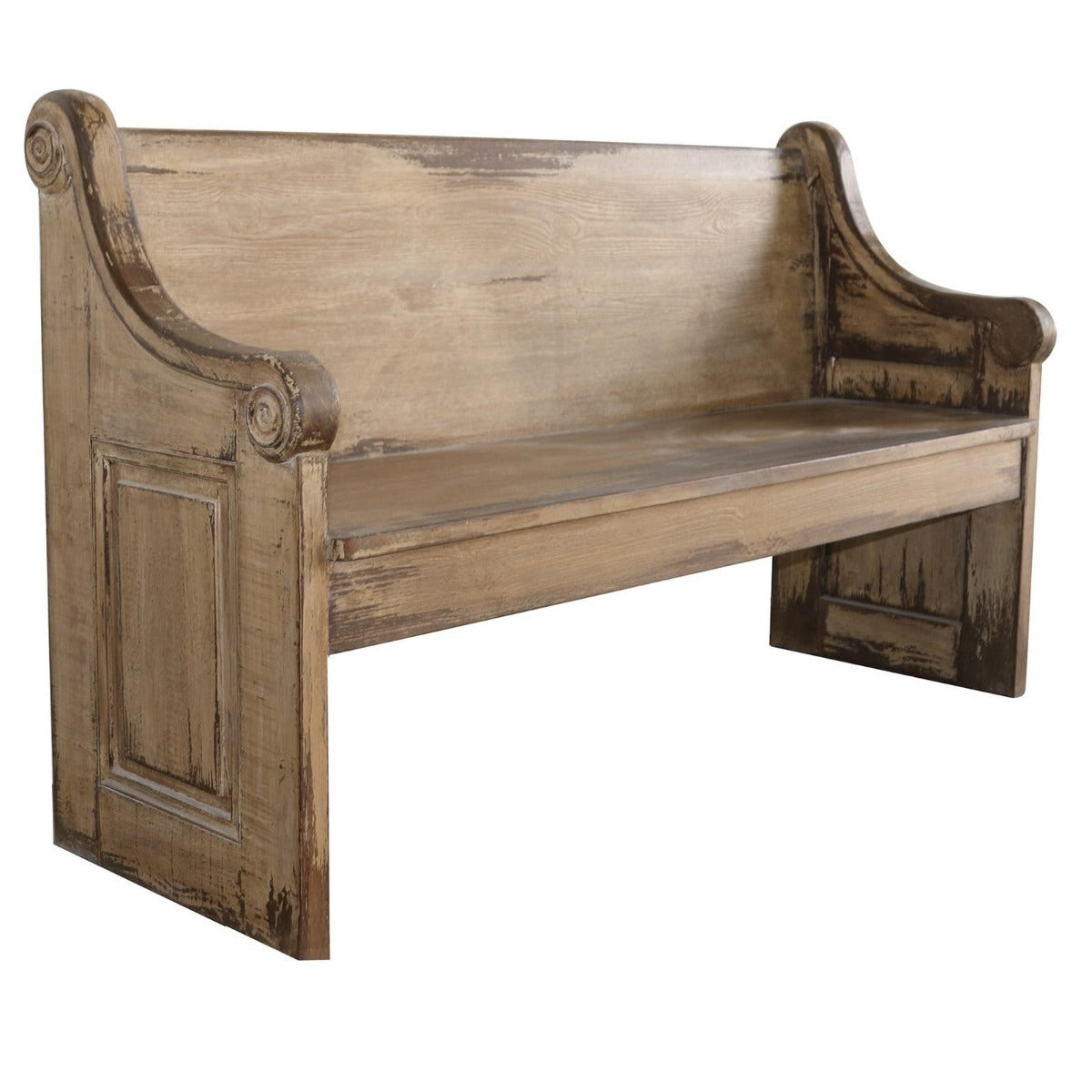 Old Pine Chapel Bench