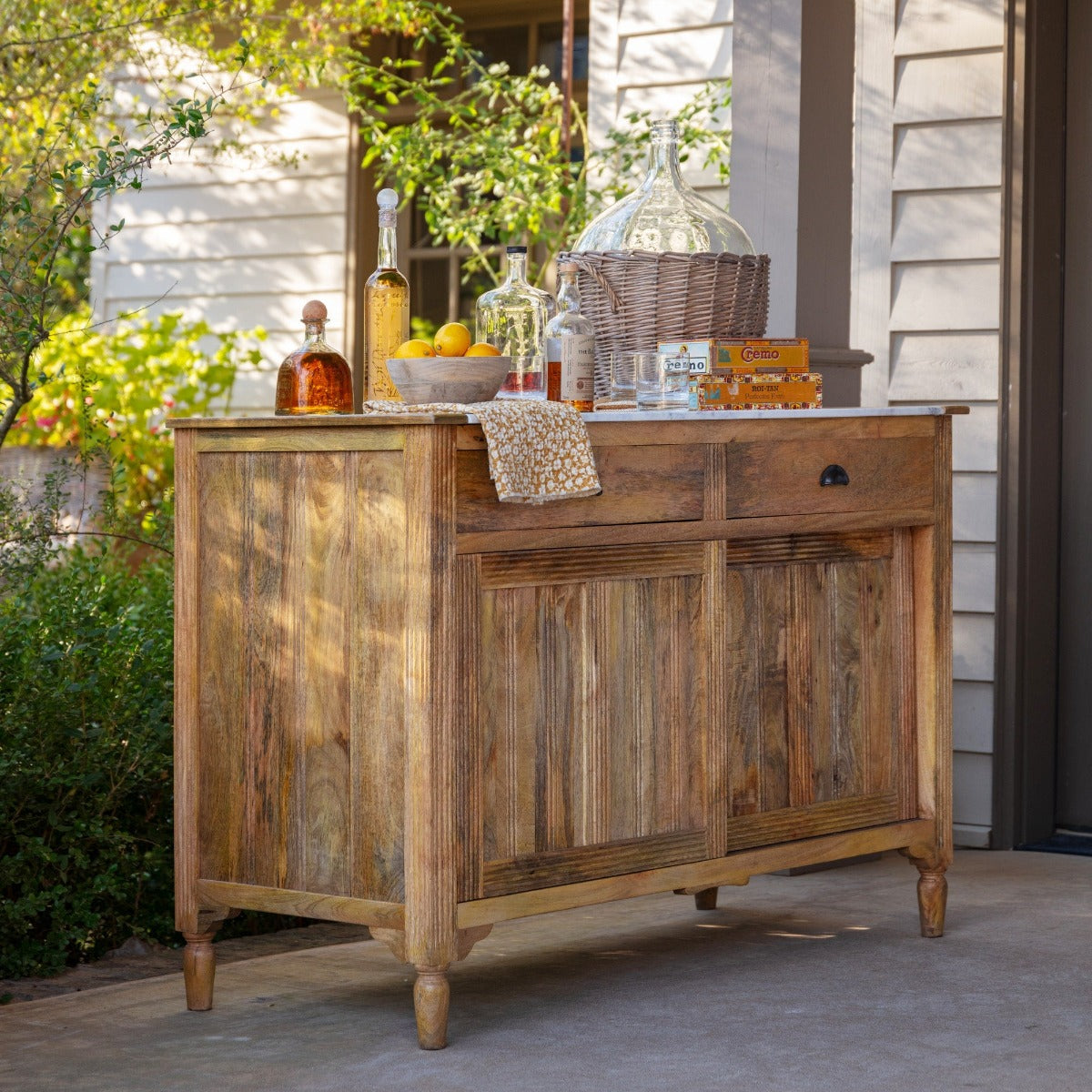 Backery Work Table Rustic Elegance Patisserie Work Table | Solid Wood with Marble Top ...