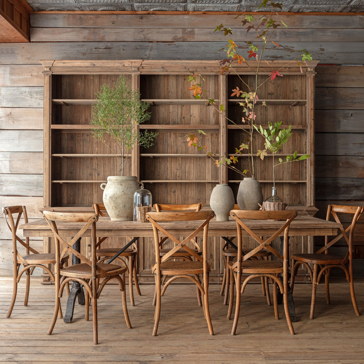 Lorraine Pine Library Cabinet