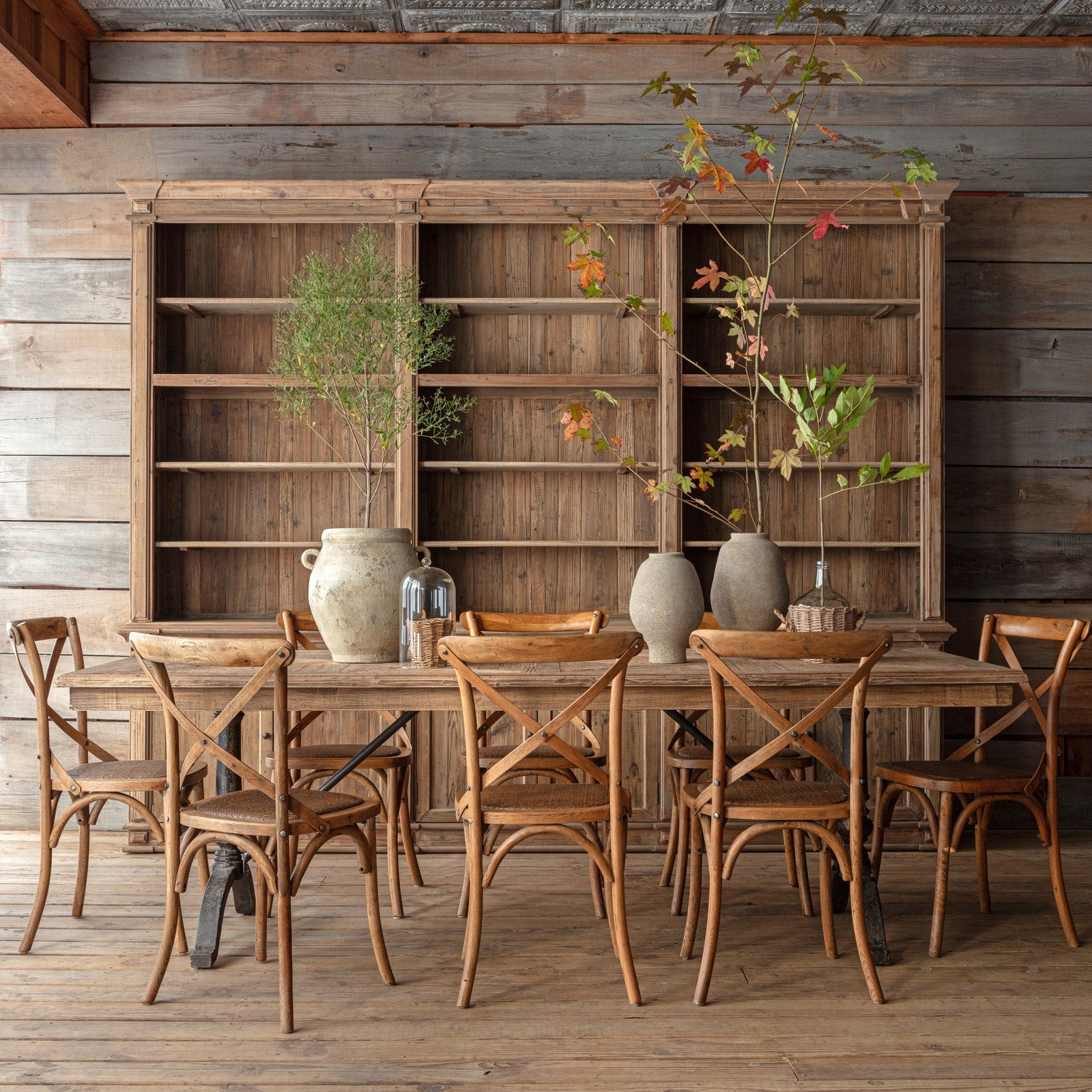 Lorraine Pine Library Cabinet