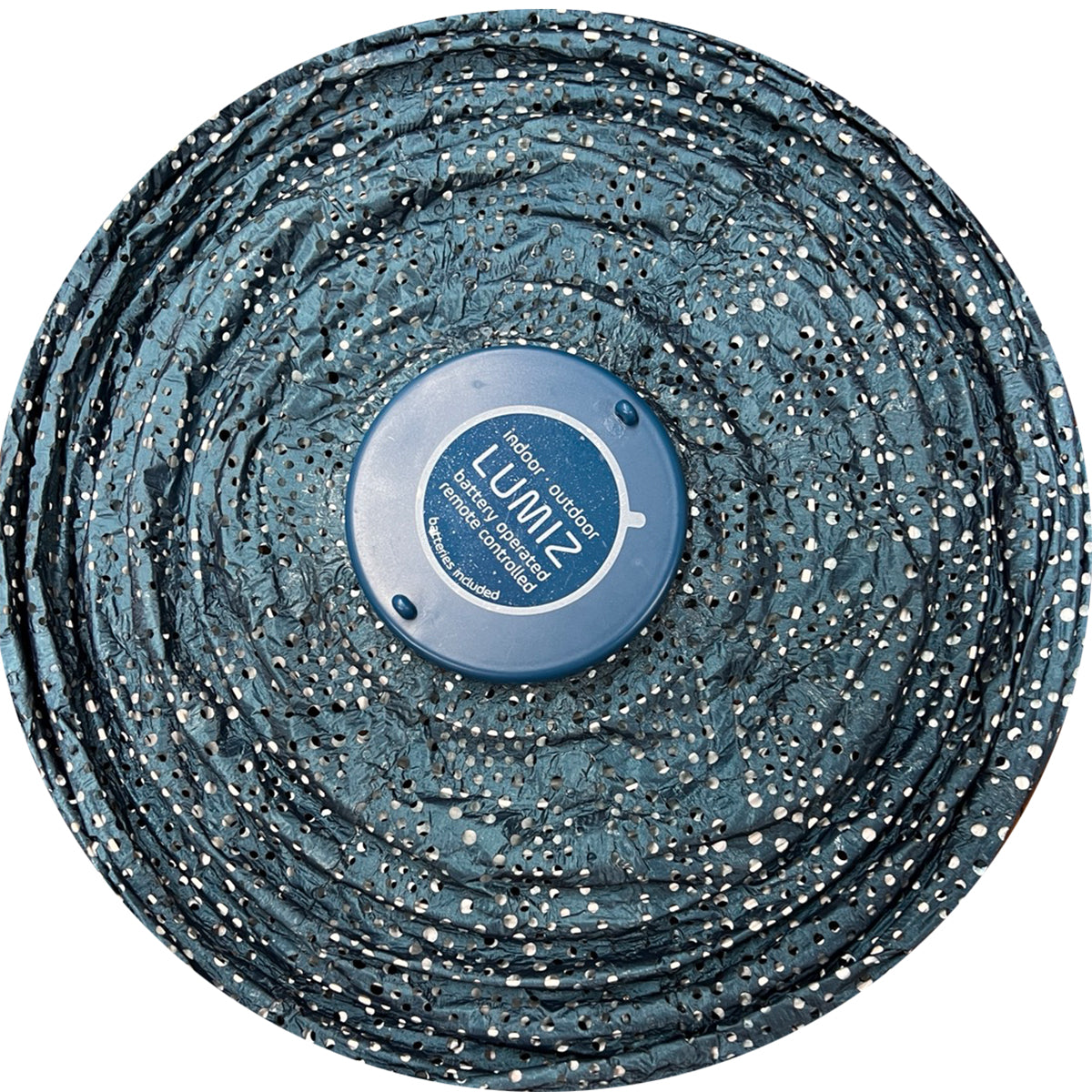 Round Ikat Lantern - Petrol
