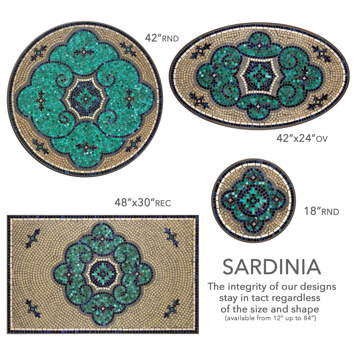 Sardinia Mosaic Plant Stands