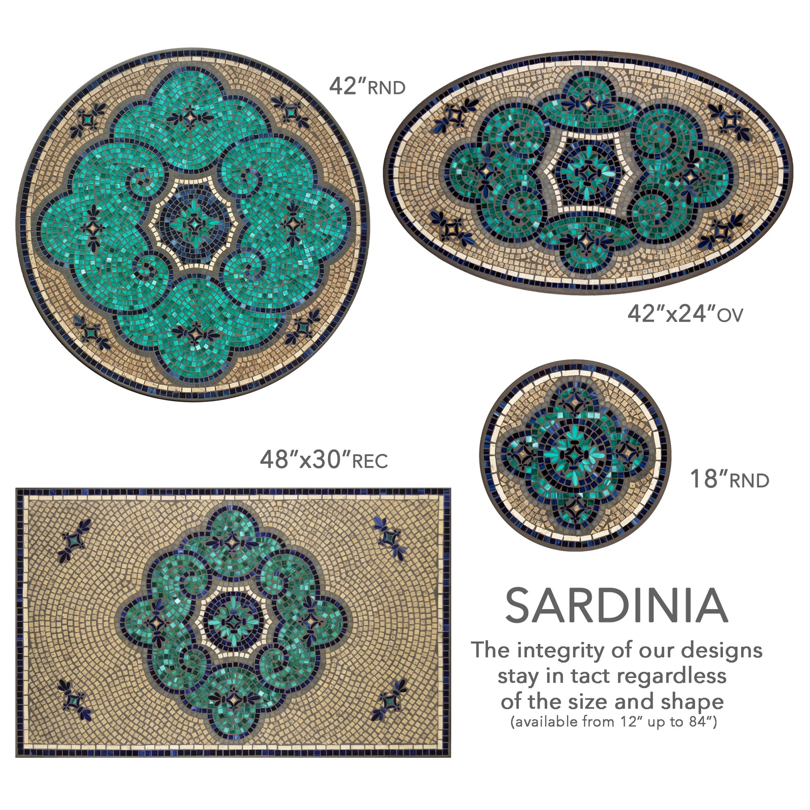 Sardinia Mosaic Plant Stands