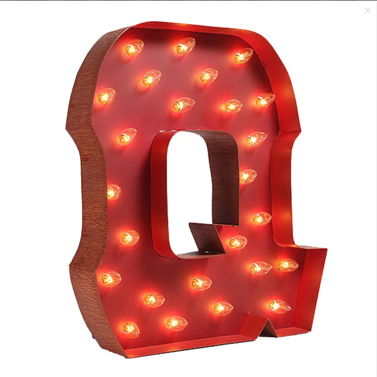 24" Lighted Letter - Q