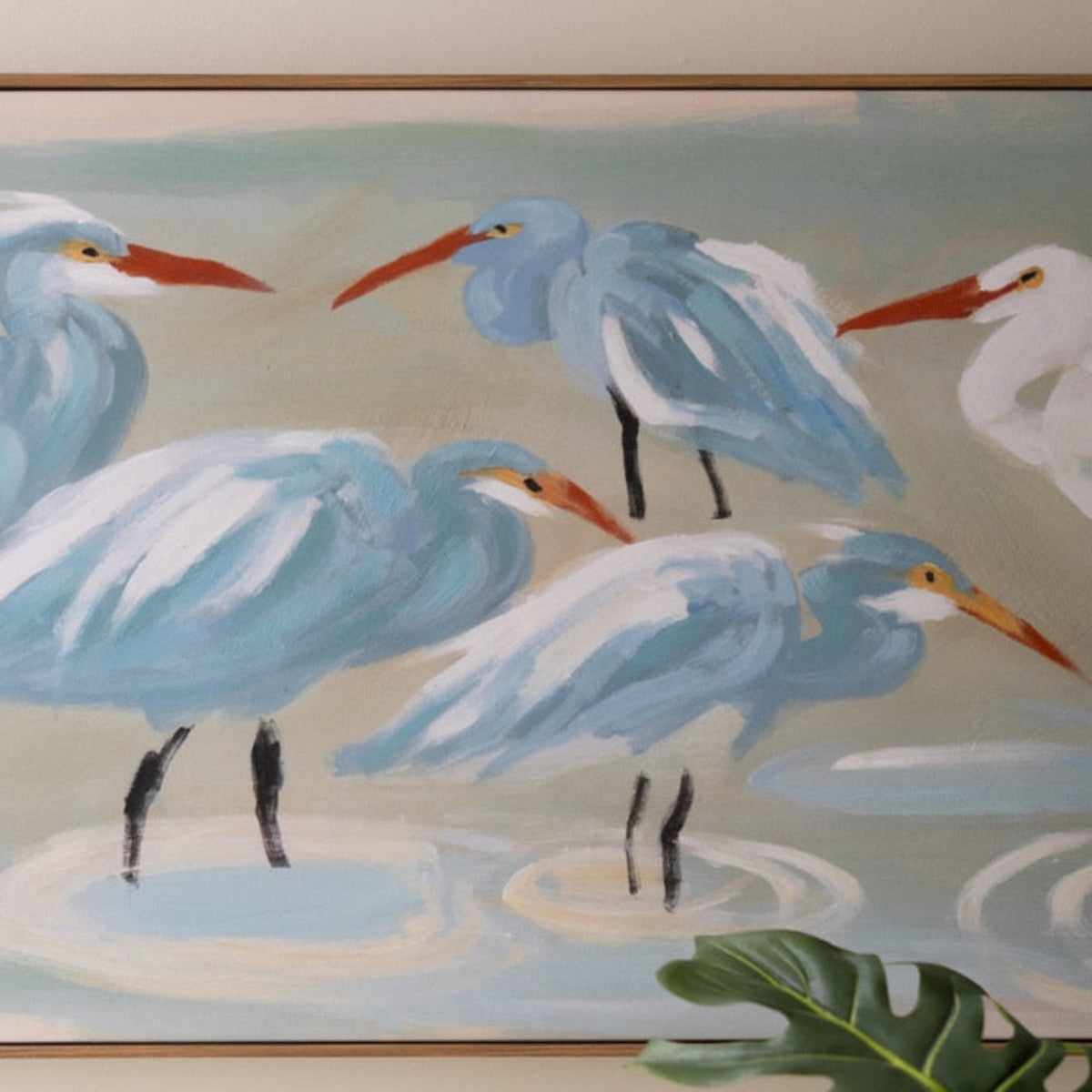 Shoreline Egrets Wall Art
