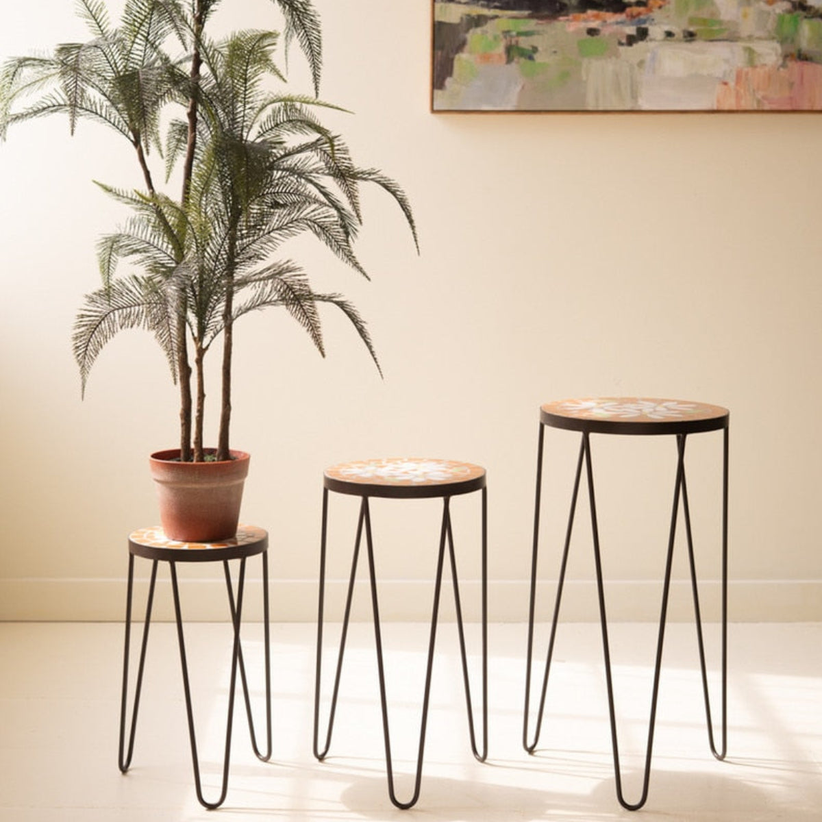 Solara Mosaic Nesting Accent Tables