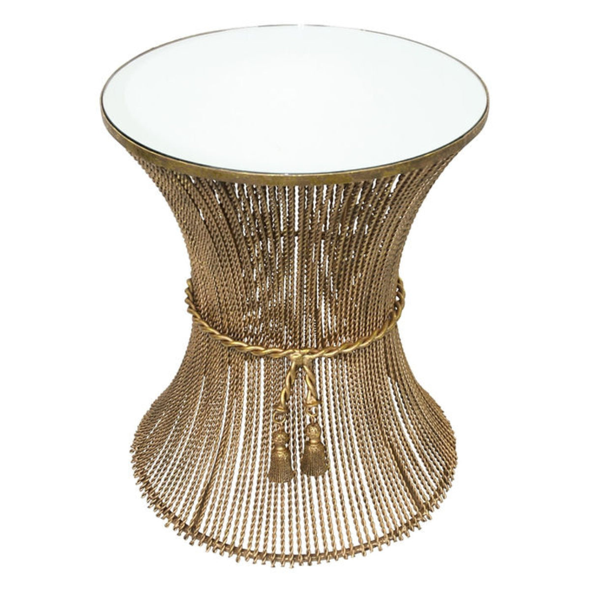 Swag & Tassel Drum Table