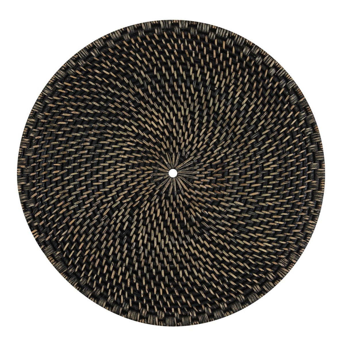 Tavira Handwoven Rattan Charger - Noir
