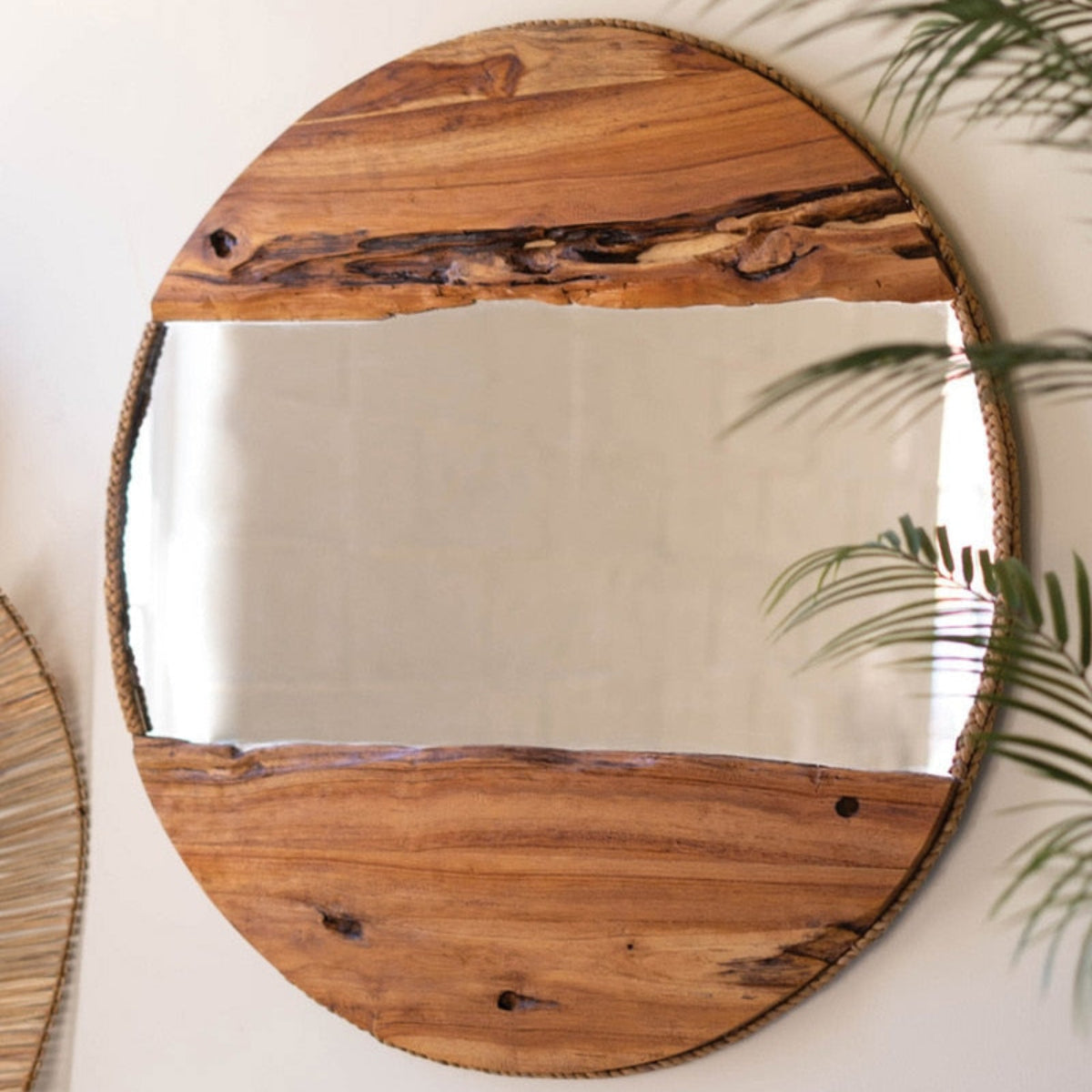 Tidewood Round Rope-Framed Mirror