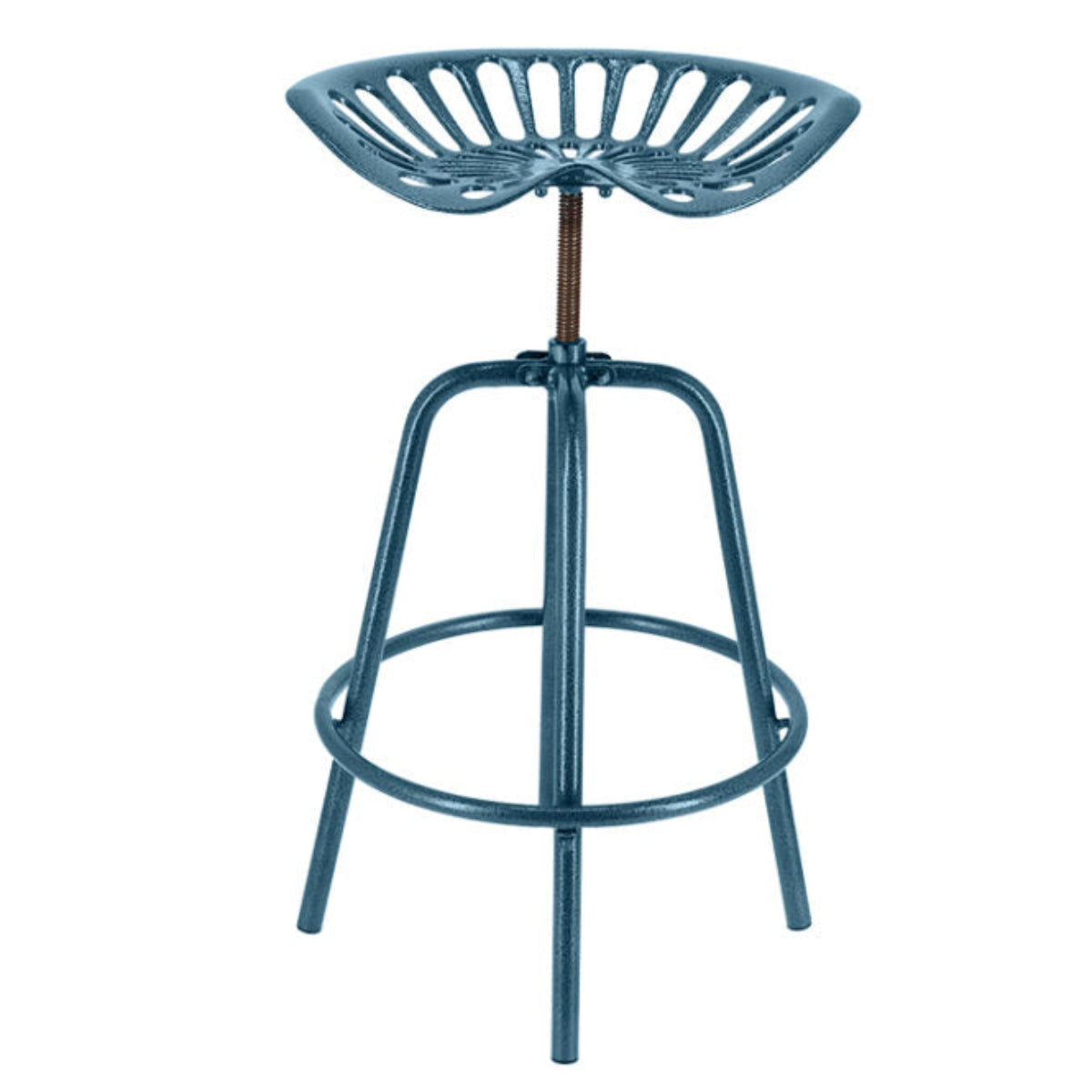 Tractor Seat Bar Stool - Blue
