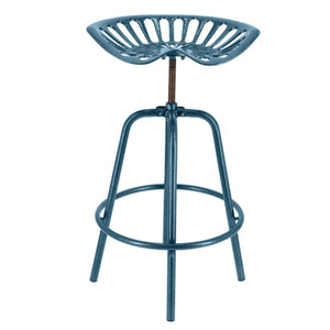 Tractor Seat Bar Stool - Blue
